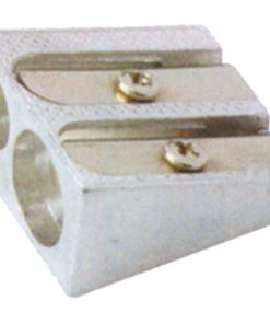 Ξύστρα διπλή μεταλλική για μολύβι