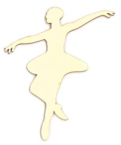 Μπαλαρίνα ξύλινη 10x8x0.3εκ.