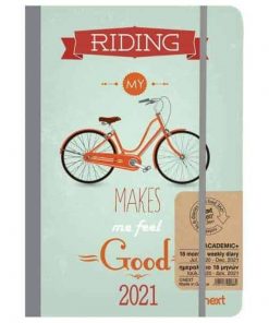 Next ημερολόγιο ACADEMIC+ 9/2023-12/2024 Gallery εβδομαδιαίο flexi 14x21εκ. Riding