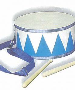 Ντραμ ξύλινο μπλε Υ10x20x20εκ.