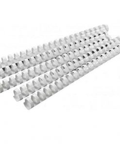 Πλαστικό σπιράλ βιβλιοδεσίας στρογ. λευκό 8χιλ.