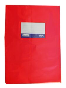 Next κάλυμμα τετραδίων εξηγήσεων κόκκινο 17x25εκ.
