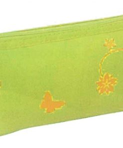 Κασετίνα βαρελάκι πράσινη 20.5x6x6.5εκ.