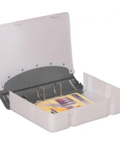 Κλασέρ-κουτί αρχειοθέτ. PP ασημί Υ36x28x7,5εκ.