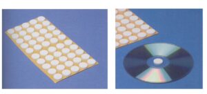 Αυτοκόλλητο για συγκράτηση cd λευκό Ø16mm 500τεμ.