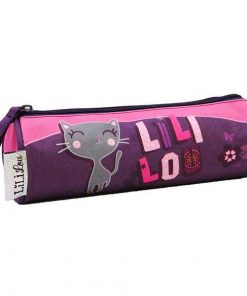 Βagtrotter κασετίνα βαρελάκι "Lililou" μωβ 22x7εκ.