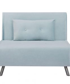 Πολυθρόνα κρεβάτι Nextdeco Berlin γαλάζιο Υ92x100x91εκ.