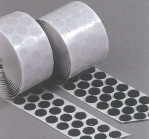 Αυτοκόλλητα στρόγγυλα μαύρα με velcro 21χιλ. 1000ζεύγη