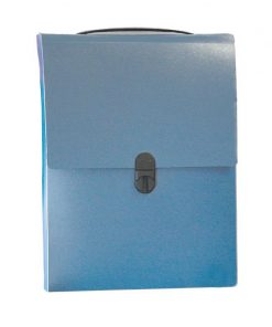 Next τσάντα συνεδρίων όρθια PP μπλε διάφανη Υ32x24x5εκ.