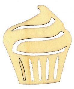 Cup cake ξύλινο 6.5x5,7x0,3εκ.