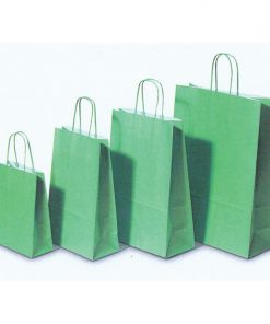 Next χάρτινη τσάντα λαχανί με στριφτό χερούλι Υ41x32x12εκ. Δυνατότητα εκτύπωσης