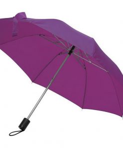Ομπρέλα χειροκίνητη πτυσσόμενη μωβ Ø85εκ.