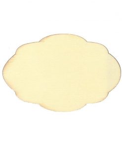 Πινακίδα ξύλινη με καμπύλες 10x6,6x0,3εκ.