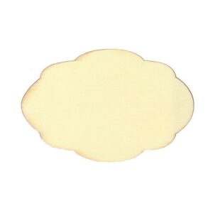 Πινακίδα ξύλινη με καμπύλες 10x6,6x0,3εκ.