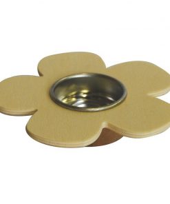 Κηροπήγιο για ρεσώ ξύλινο λουλούδι 11x11x2.5εκ.