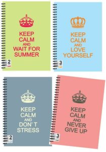 Next keep calm τετράδιο σπιράλ 17x25εκ. 2θεμ.