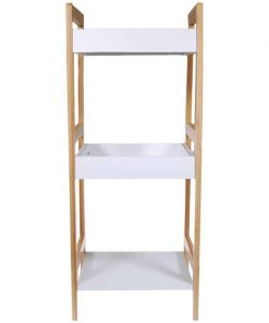 Ραφιέρα ξύλινη Nextdeco με 3 ράφια Υ72x29,5x28,5εκ.