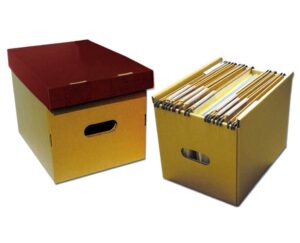 Next κουτί κρεμαστων φακέλων καφέ μπορντώ Υ25x25x34εκ.