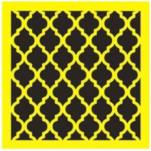 Στένσιλ πλαστικό "Μοτίβο" 16x16εκ.  (ST0028)