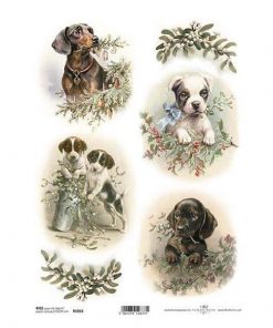 Ριζόχαρτο "puppies" 21x29εκ.   (ITD-R1016)