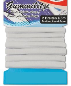 Λάστιχο λευκό πλακέ 6mm x3.5μ.