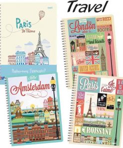 Next travel τετράδιο σπιράλ 17x25εκ. 2θεμ.