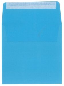 Φάκελος πολυτ. γαλάζιος 120γρ, αυτοκ. 17x17εκ.