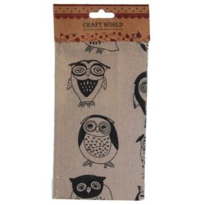 Ύφασμα χειροτεχνίας κουκουβάγιες 45εκ. x 50εκ.