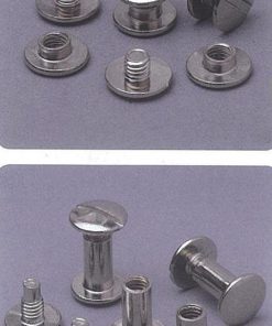 Βίδες ασημί αρσενικές/θηλυκές για μενού 10χιλ. (100 ζεύγη)