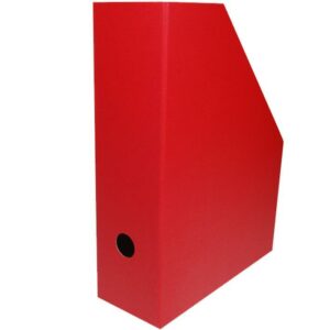 Next θήκη περιοδικών Colors κόκκινη χάρτινη Υ32x25x9 εκ.