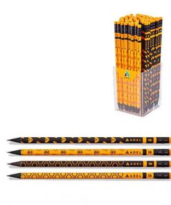 Adel μολύβι με σβήστρα "Bee" 2B κοκτέηλ 4 σχέδια