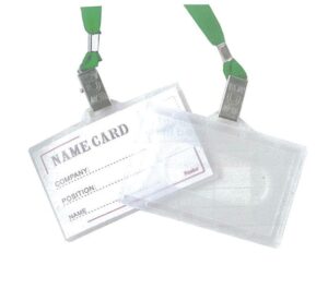 Καρτελάκι οριζόντιο pp με πράσινο κορδόνι 9,2x5.9εκ. 50τμχ.