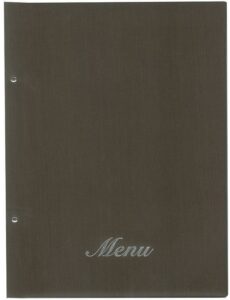 Next μενού εστιατορίου fabric καφέ με 10 ζελατίνες και βίδες 24x32εκ.