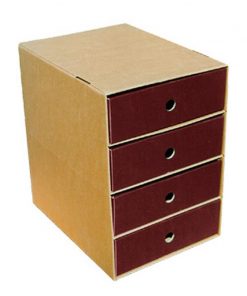 Next συρταριέρα classic μπορντώ A4 Y36x33x24εκ.