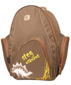 Tiger τσάντα πλάτης εφηβική Draco καφέ με 2 θήκες 38.5x26x19εκ.