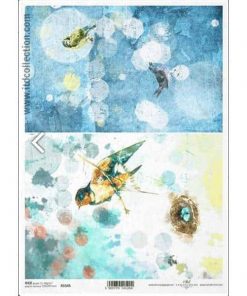 Ριζόχαρτο "Birds" 21x29εκ.   (ITD-R1545)