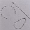 Αλυσίδα ασημί με κλείσιμο 10,2εκ. (100τεμ)
