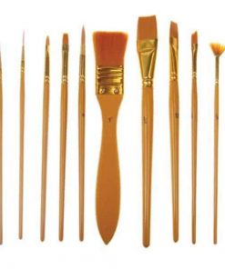 Σετ 7 πινέλα συνθετική τρίχα σε blister