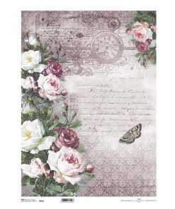 Ριζόχαρτο "roses 3" 42x29.7εκ.   (ITD-R055L)