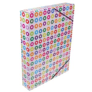 Νext κουτί με λάστιχο "Άσπροι κύκλοι" Υ33.5x25x5εκ.