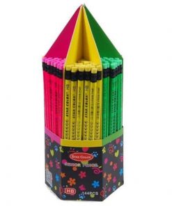 Mολύβι HB σε 6 φωσφορούχα χρώματα