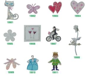 Αυτοκόλλητα υφασμάτινα "Γατούλα" 3x5εκ.