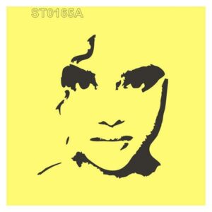 Στένσιλ πλαστικό "woman 's face" 16x16εκ.  (ST0165A)