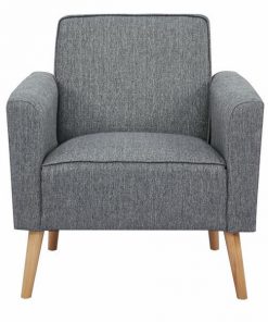 Πολυθρόνα Nextdeco Paris σκούρο γκρι Υ78x75x78εκ