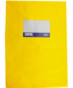 Next κάλυμμα τετραδίων εξηγήσεων κίτρινο 17x25εκ.