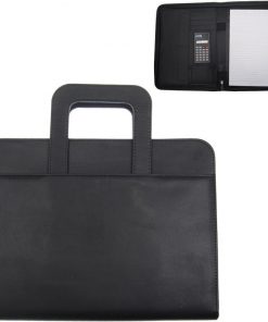 Portfolio-τσάντα με φερμουάρ pvc μαύρο 25,5x32,5x2εκ.