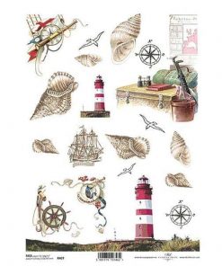 Ριζόχαρτο "navy" 21x29εκ.   (ITD-R407)