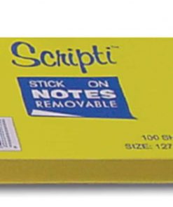 Scripti αυτοκόλλητα χαρτάκια κίτρινα 7,6x10,2εκ. 100φ.