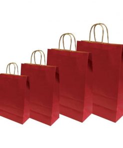 Next χάρτινη τσάντα μπορντώ με στριφτό χερούλι Υ41x32x12εκ. Δυνατότητα εκτύπωσης