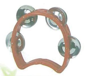 Ντέφι μισοφέγγαρο με 4 κουδουνάκια 13x11εκ.